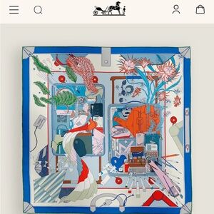 Unused Hermes Scarf 90 2024/2025 Collection